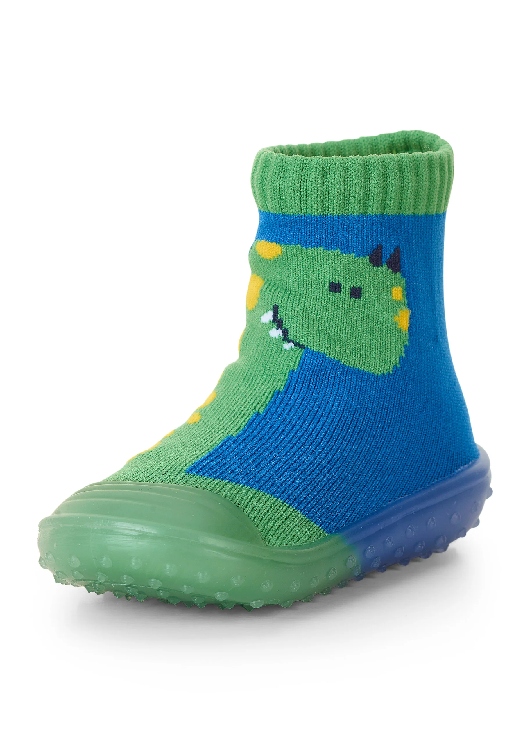 Adventure-Socks mit Motiv Dino in Blau / Grün