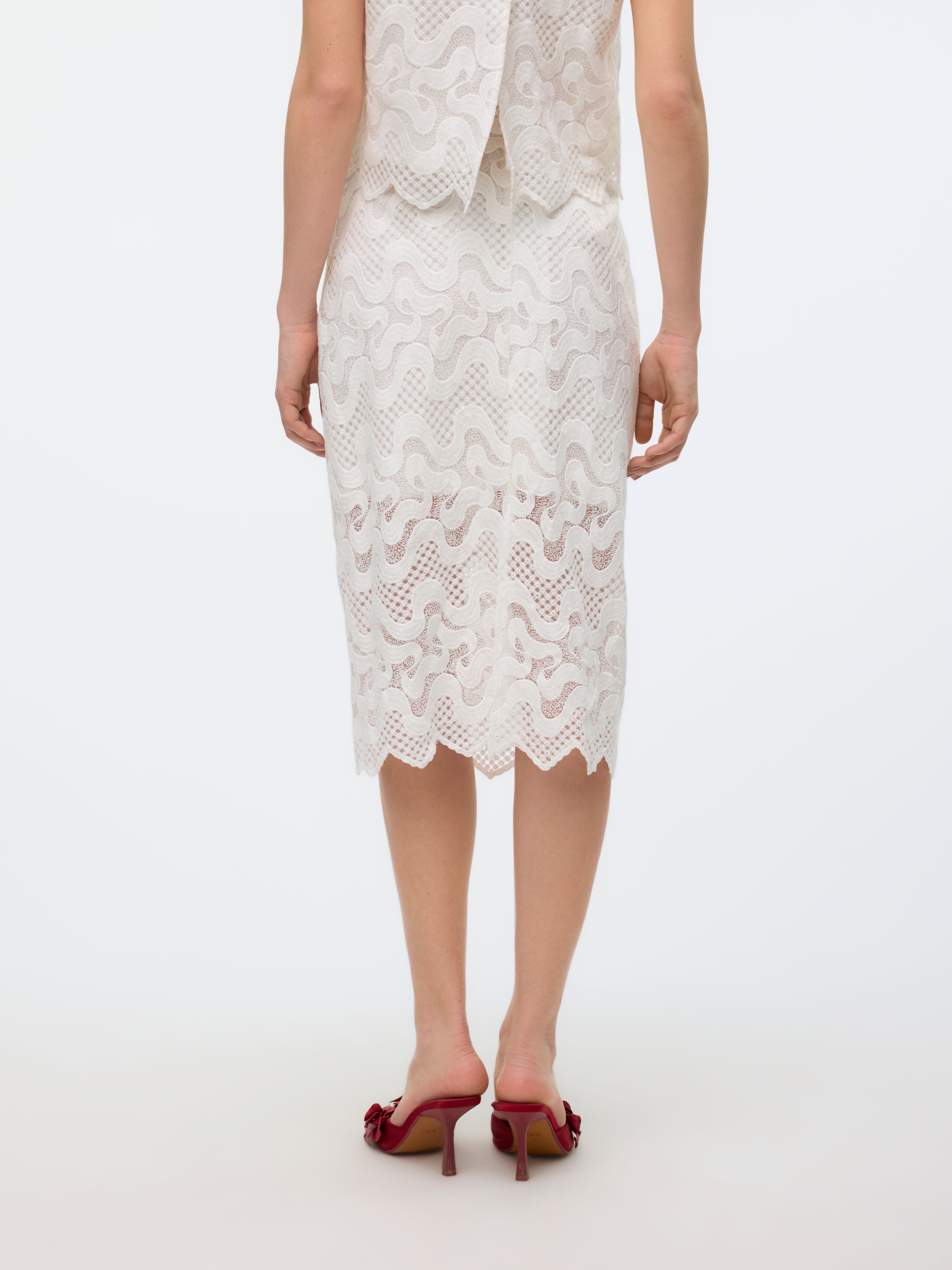 VMHANNE Hohe Taille Midirock