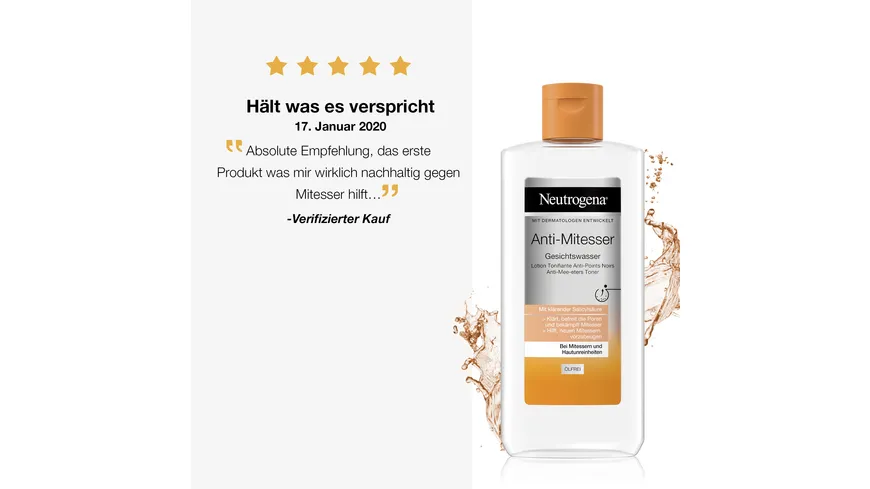 Neutrogena Anti-Mitesser Gesichtswasser 200 ml