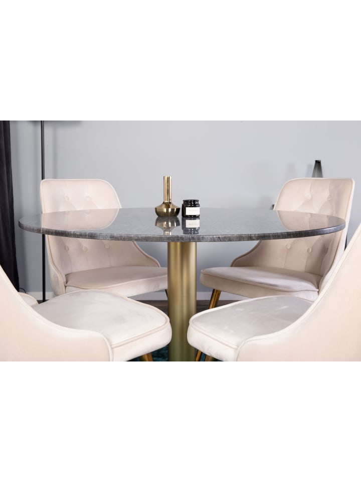 ebuy24 Essgruppe Estelle 17 (5-teilig) Beige 106 x 106 cm günstig kaufen onesize