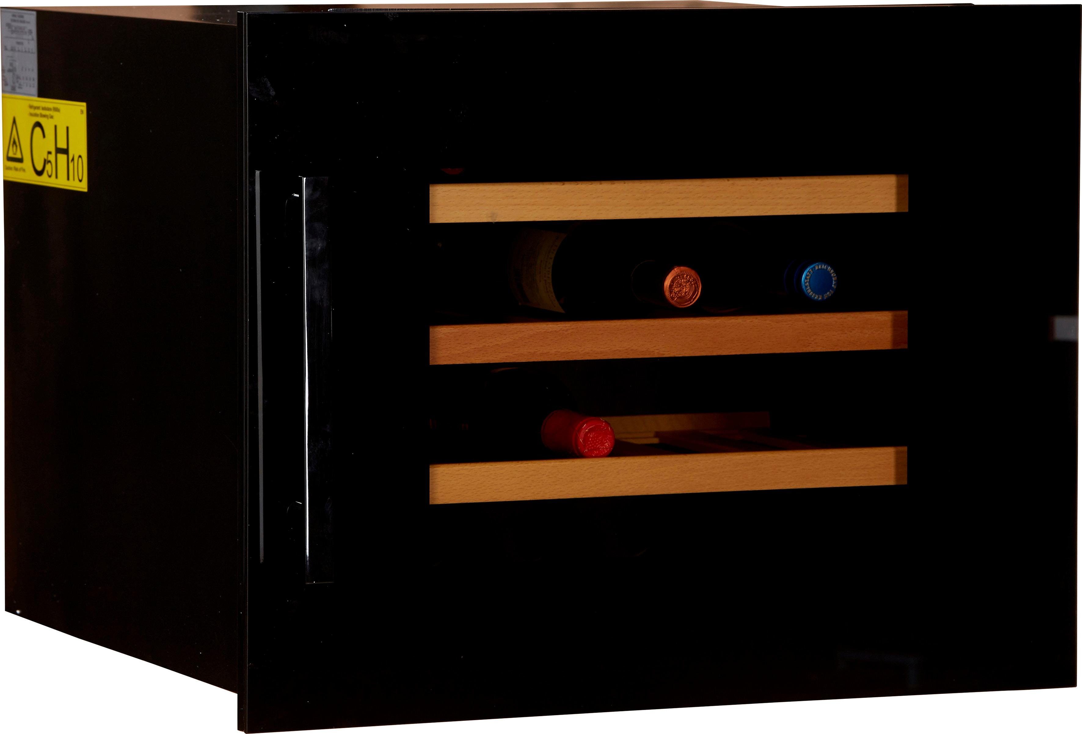 Amica Einbauweinkühlschrank WK 341 200 S, für 24 Standardflaschen á 0,75l,LED-Beleuchtung