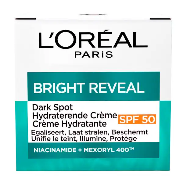 L'Oréal Paris Bright Reveal sötét foltokra SPF50 hidratáló krém 50ml, minden bőrtípusra