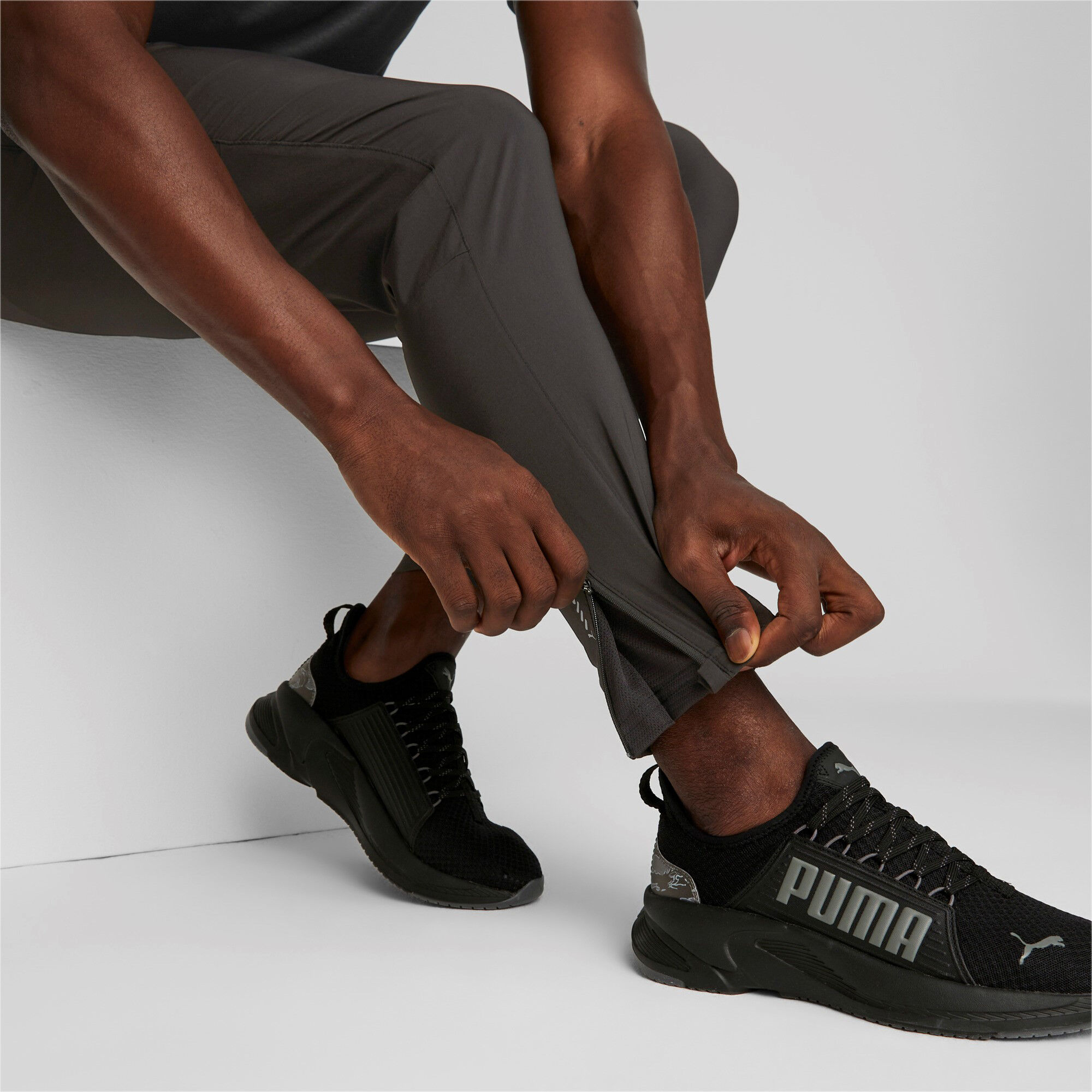Run Favorite Tapered Laufhose Herren - Schwarz