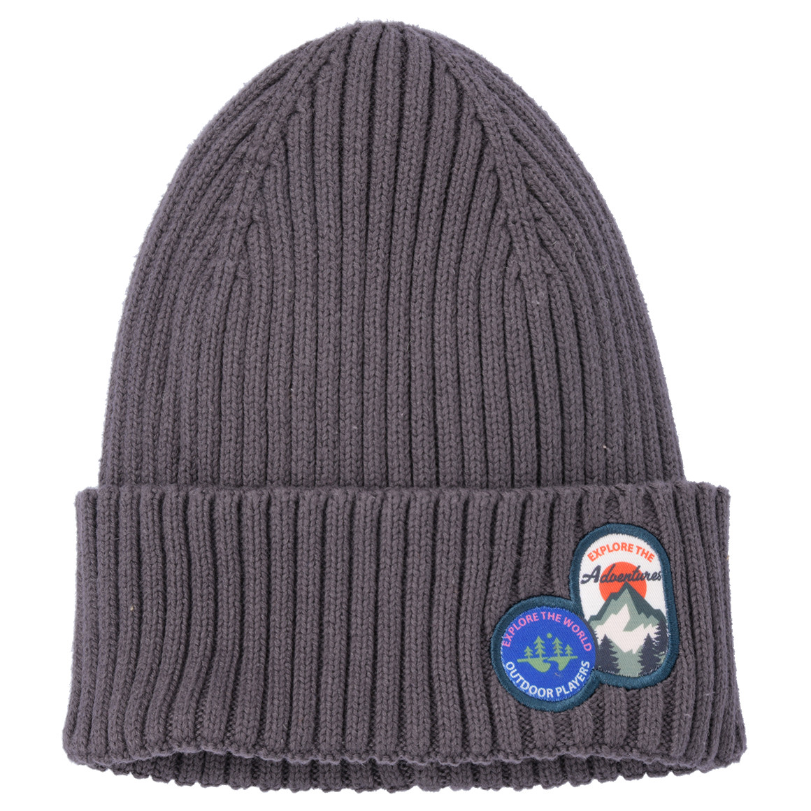 Jungen Strickmütze mit Patches