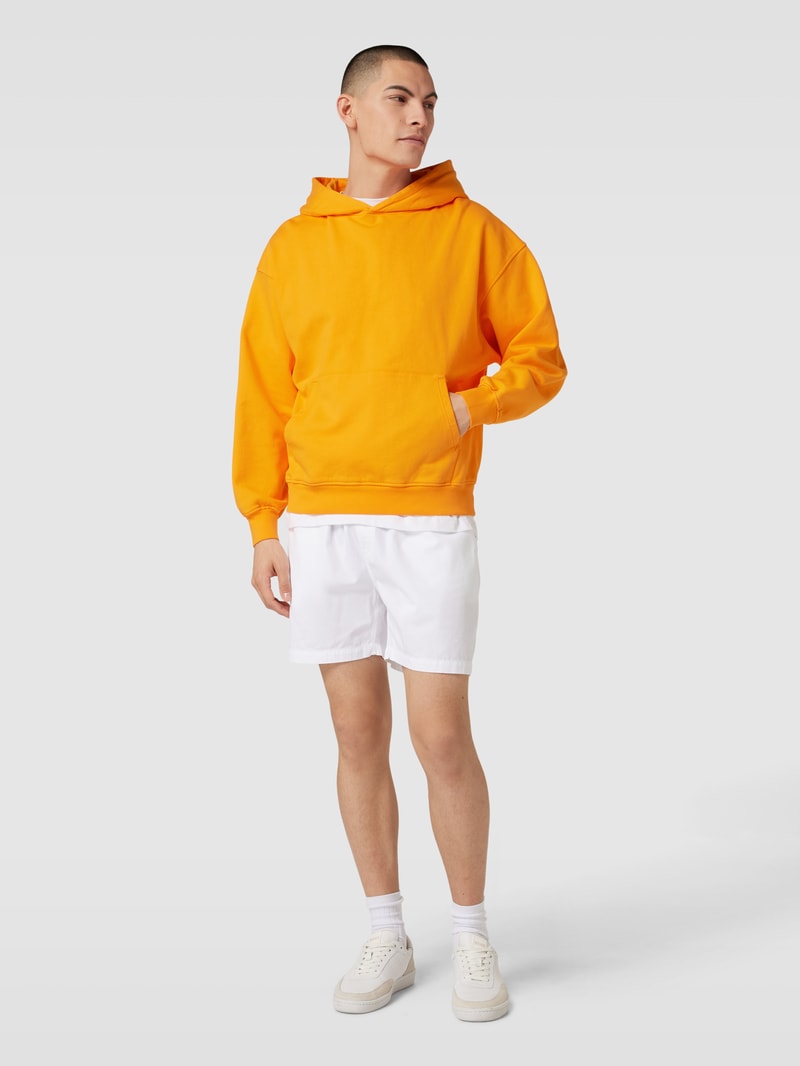 Oversized Hoodie aus Bio-Baumwolle in orange
