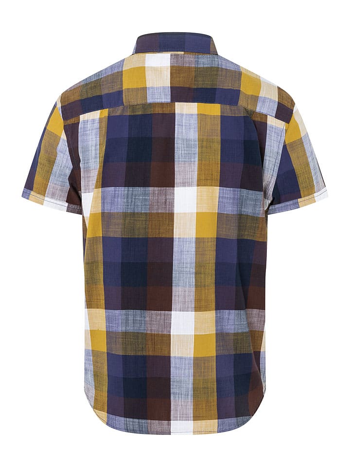Timezone Hemd in Gelb/ Blau/ Weiß günstig kaufen