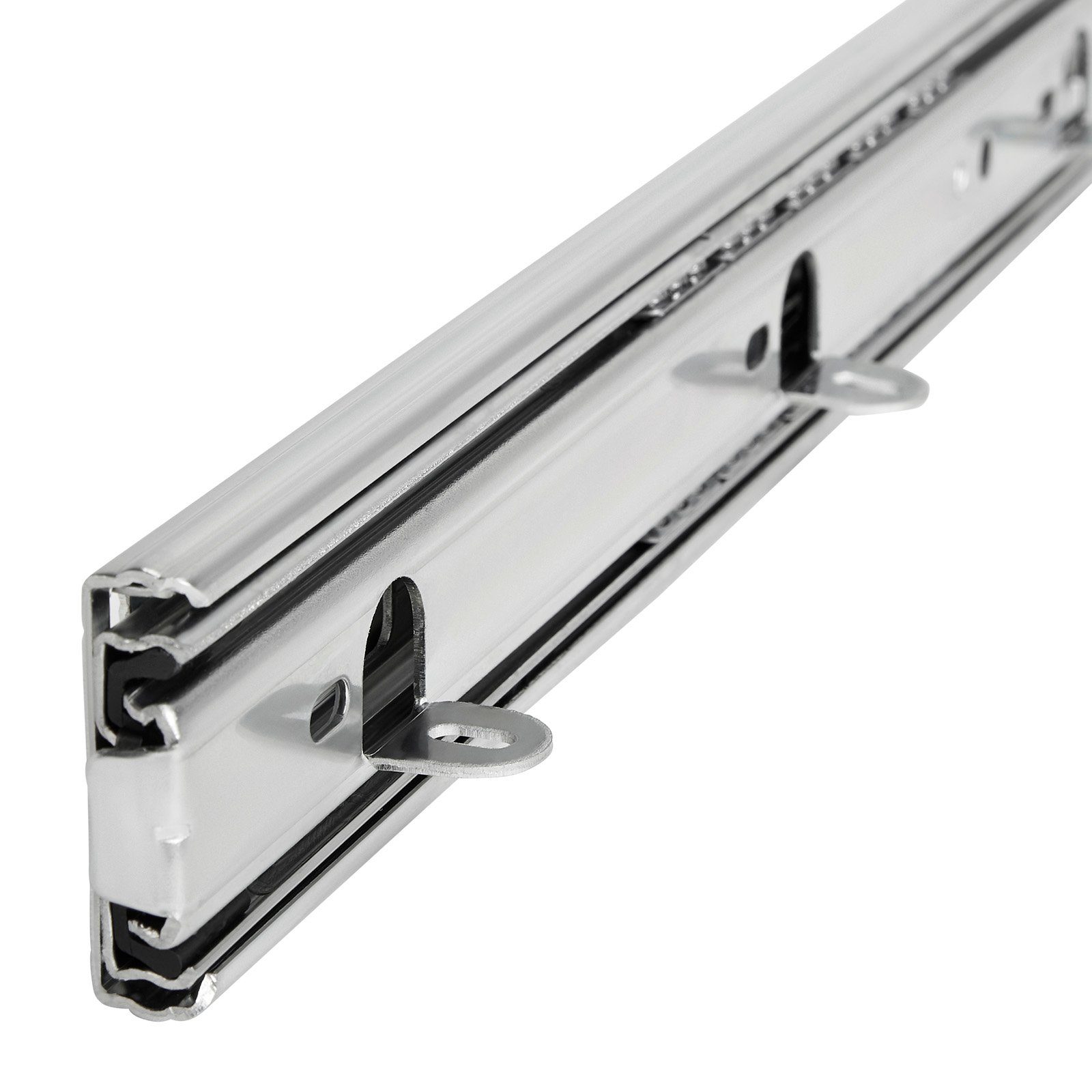 SO-TECH® Auszug Vollauszug kugelgelagert belastbar bis 45 kg Längen 250 - 750 mm, mit Auflagewinkeln Auflagelaschen KV4-45-H45-NF