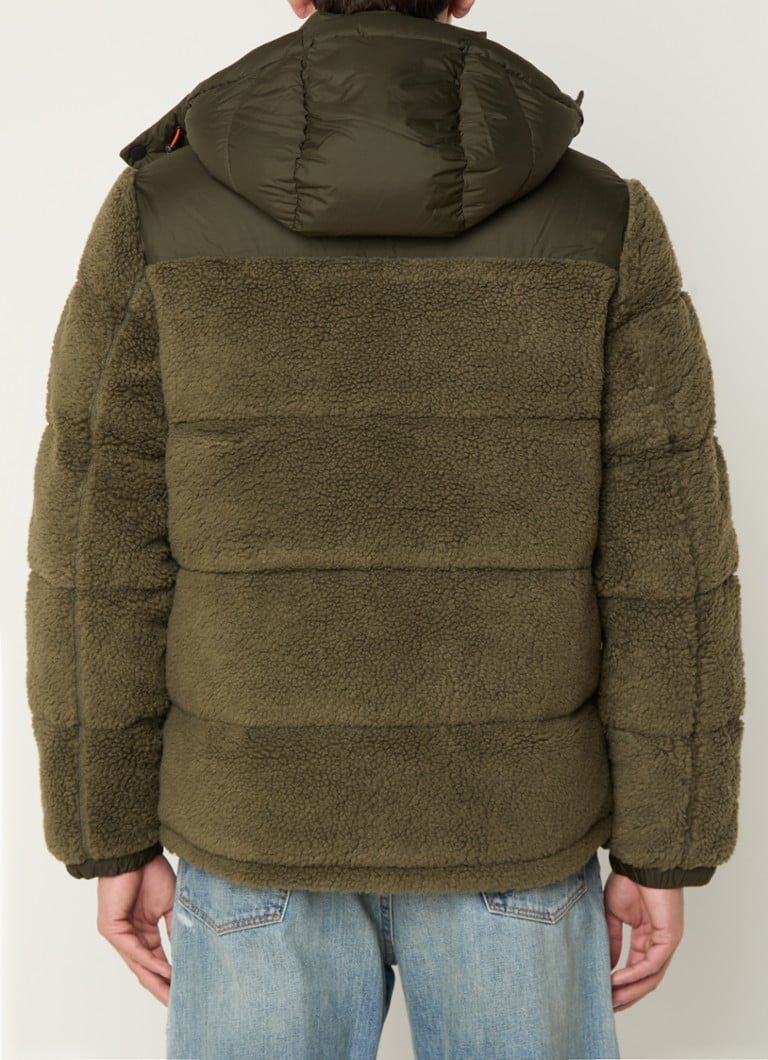 Ralph Lauren plišana jakna s punjenjem od perja i odvojivom kapuljačom