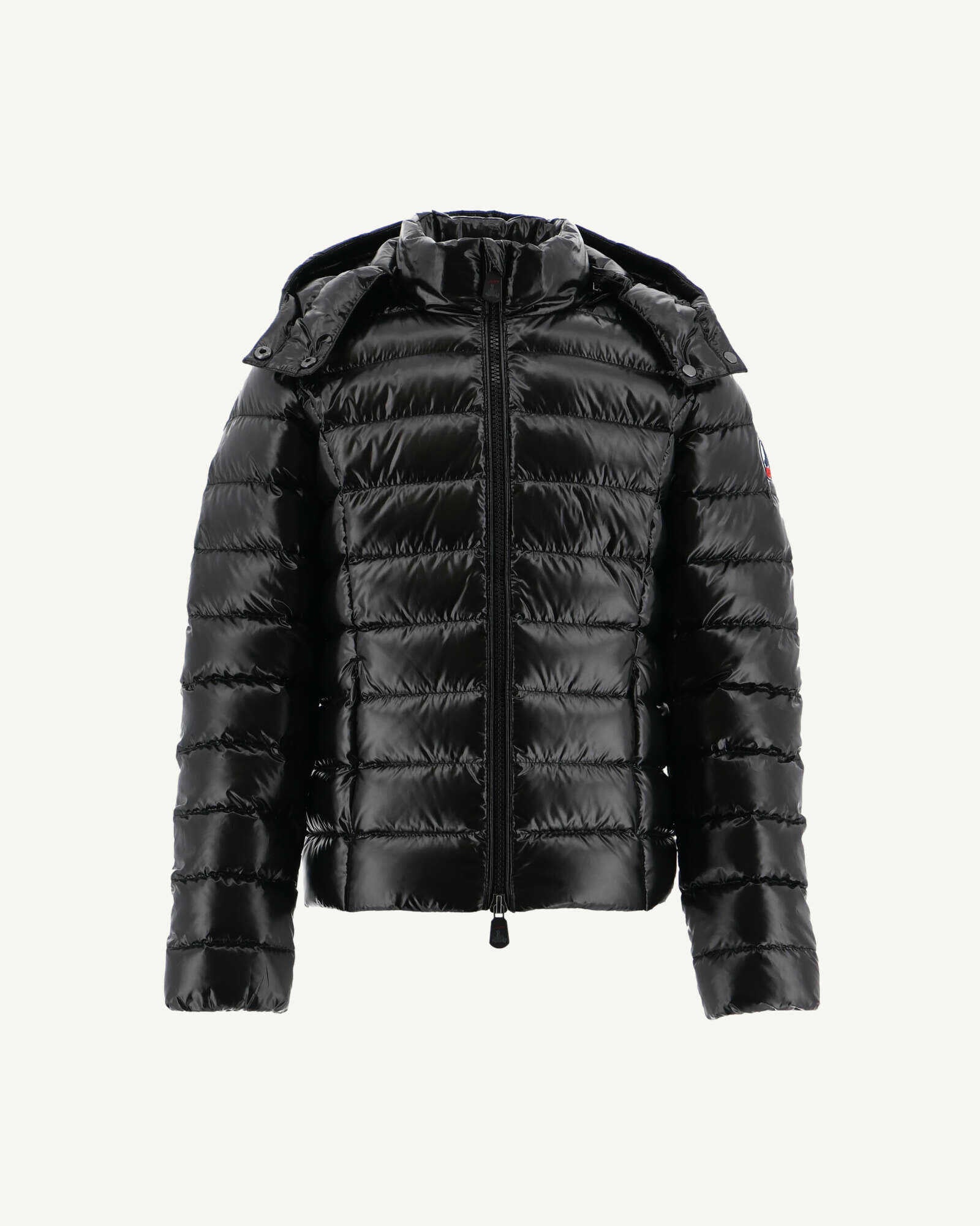 Doudoune laquée à capuche enfant Grand Froid Noir Opale