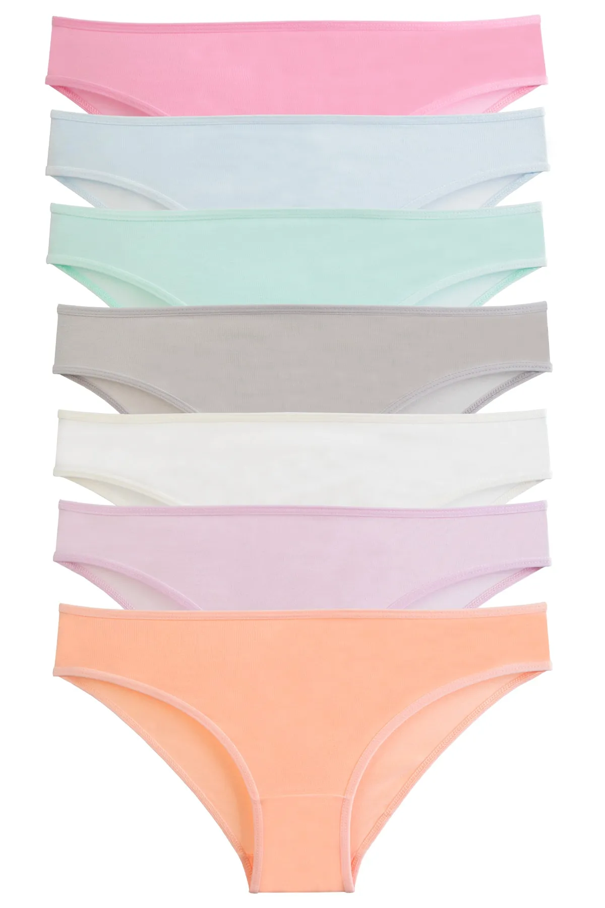 Nicoletta  Damenhöschen 7er-Pack Lycra Lachsfarben