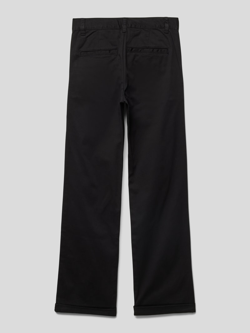 Stoffhose mit französischen Eingrifftaschen in black
