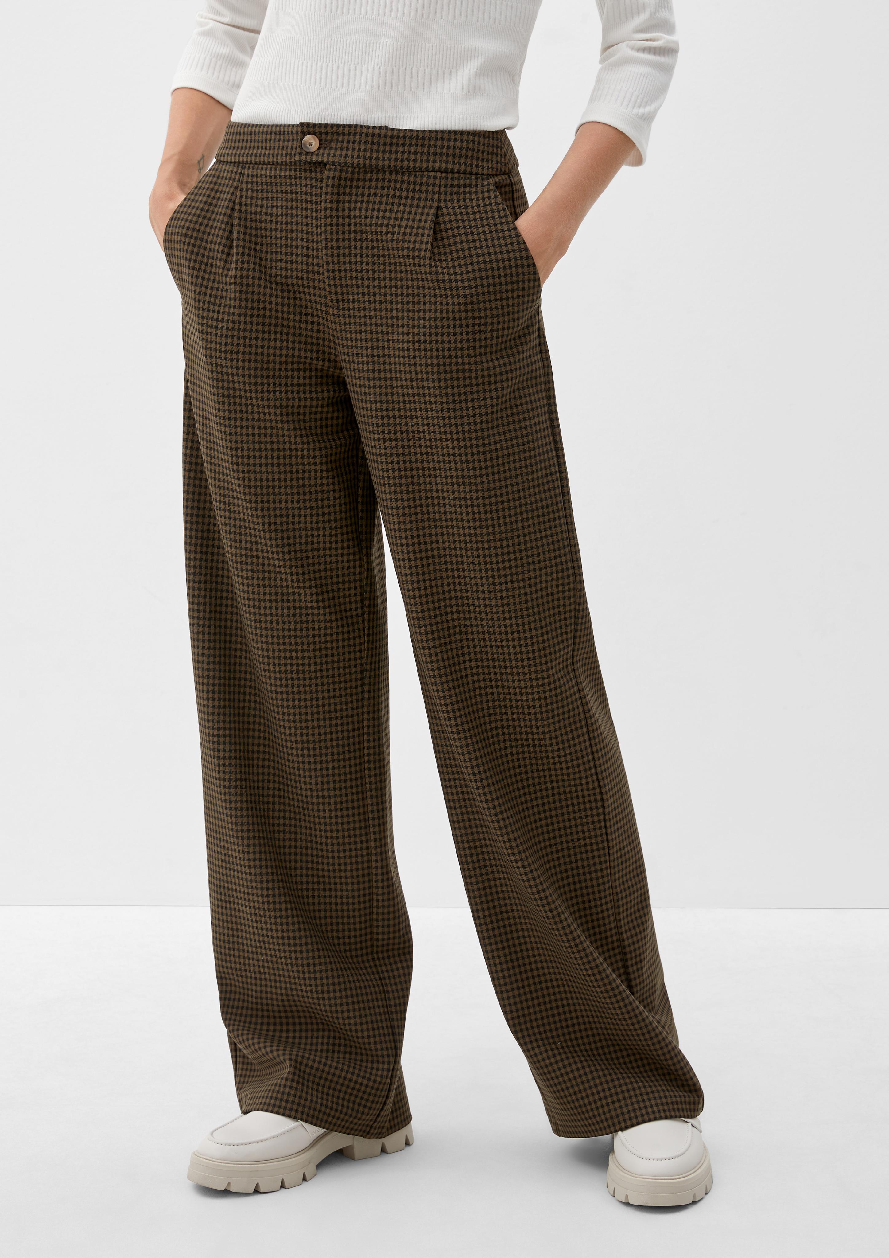 Regular: Karierte Wide leg-Hose  2121388-79N7