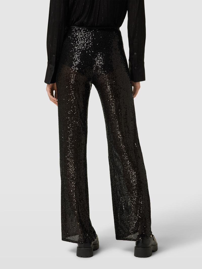 Hose mit Stretch-Anteil Modell 'GLITTER' in black