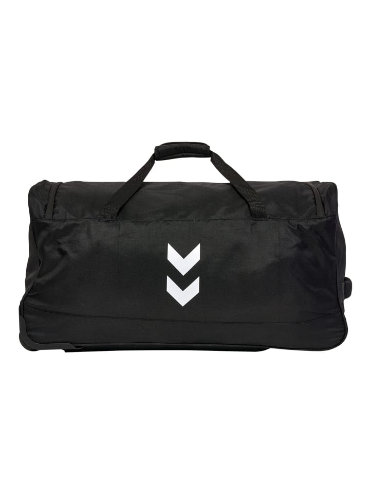 Hummel Große Trolley Sport Tasche mit Rollen Weiche Reisetasche in Schwarz günstig kaufen