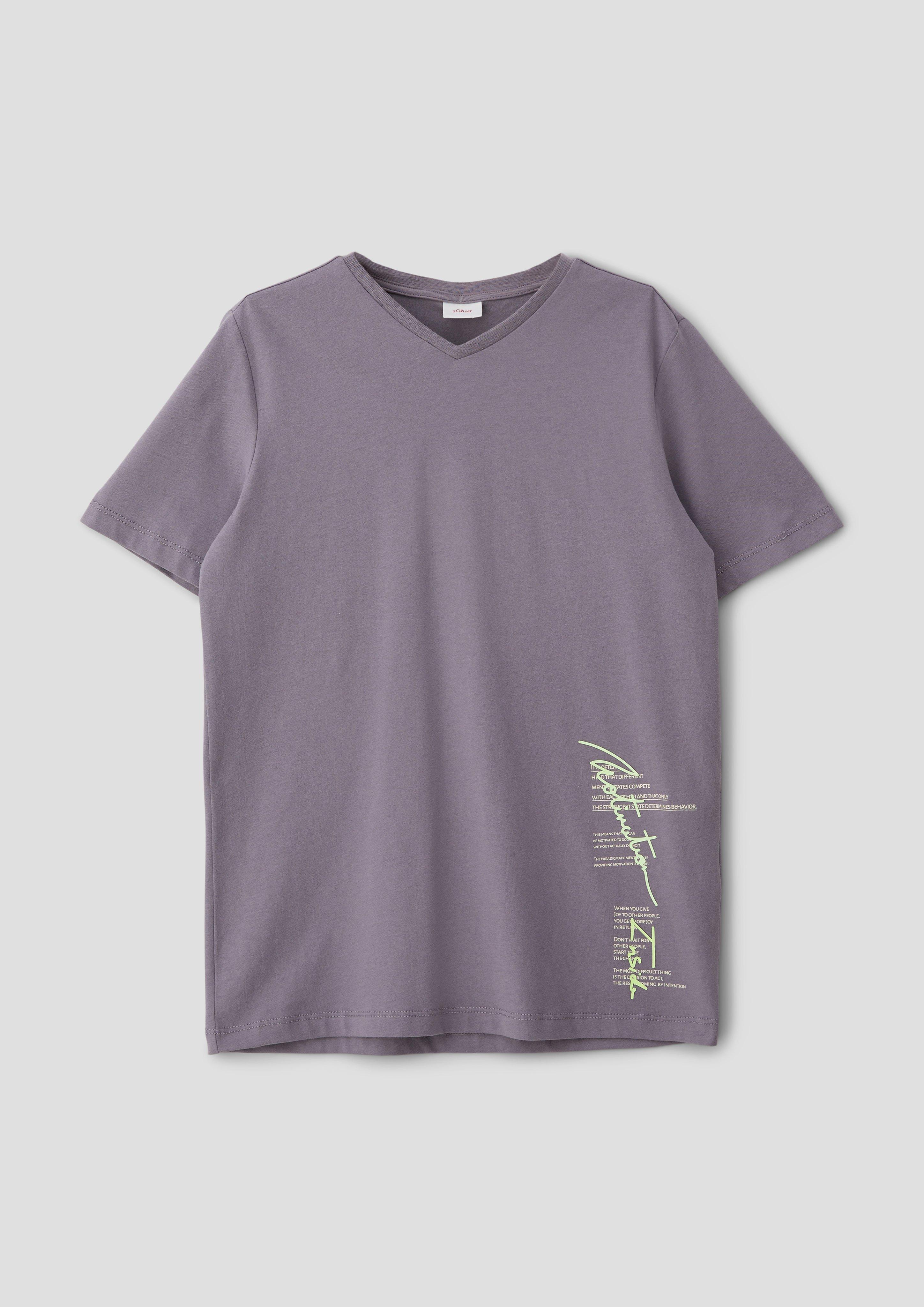 T-Shirt mit V-Ausschnitt  2140088-9206