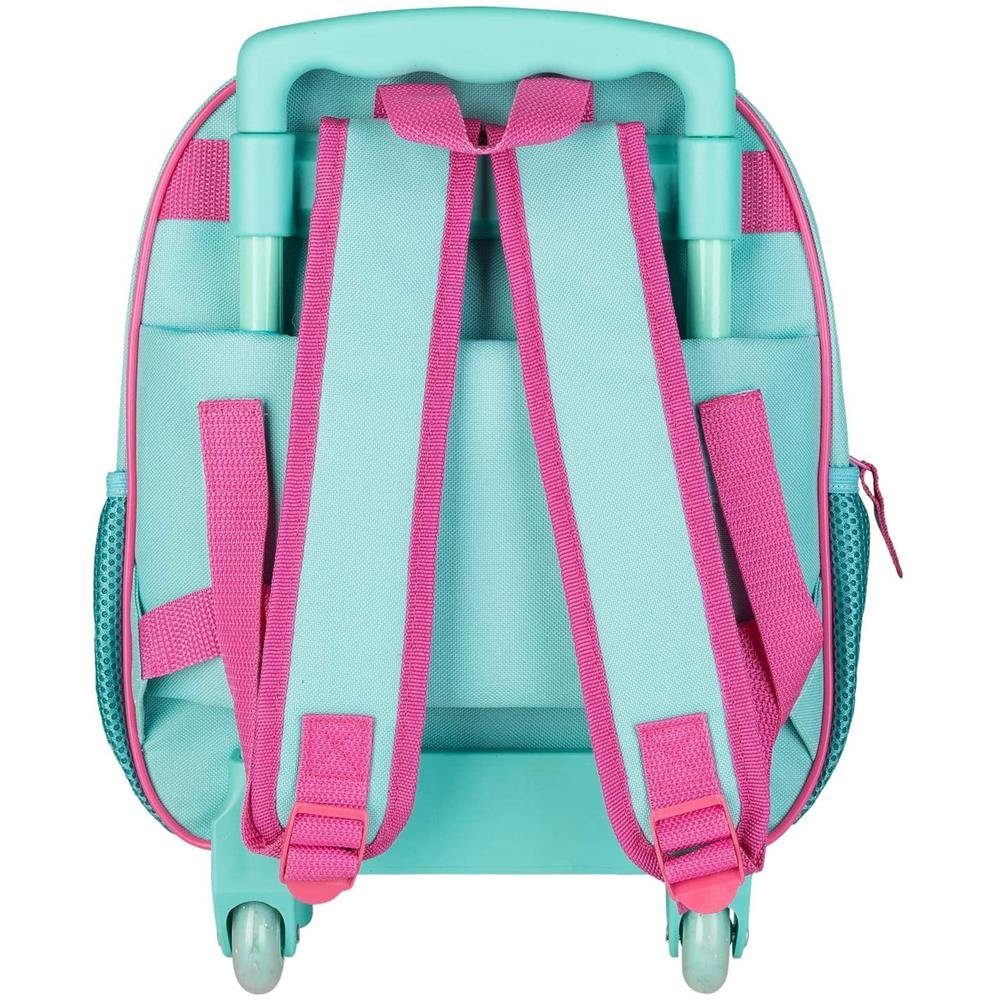 Idena Kinderrucksack Einhorn, mit Rollen, Türkis, Handgepäckskoffer, Trolley für Kinder