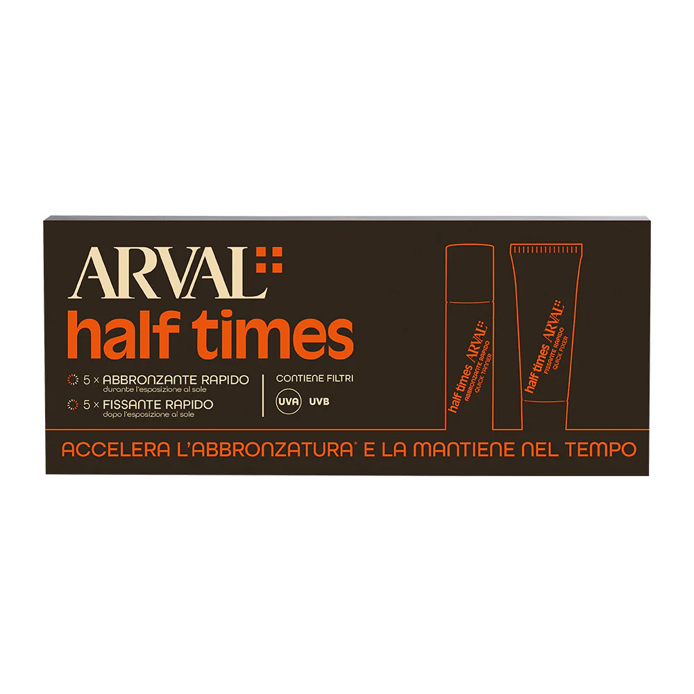 Half Times Rapid Body Tanning SPF6 – Solkremflasker med lav beskyttelse for kroppen.