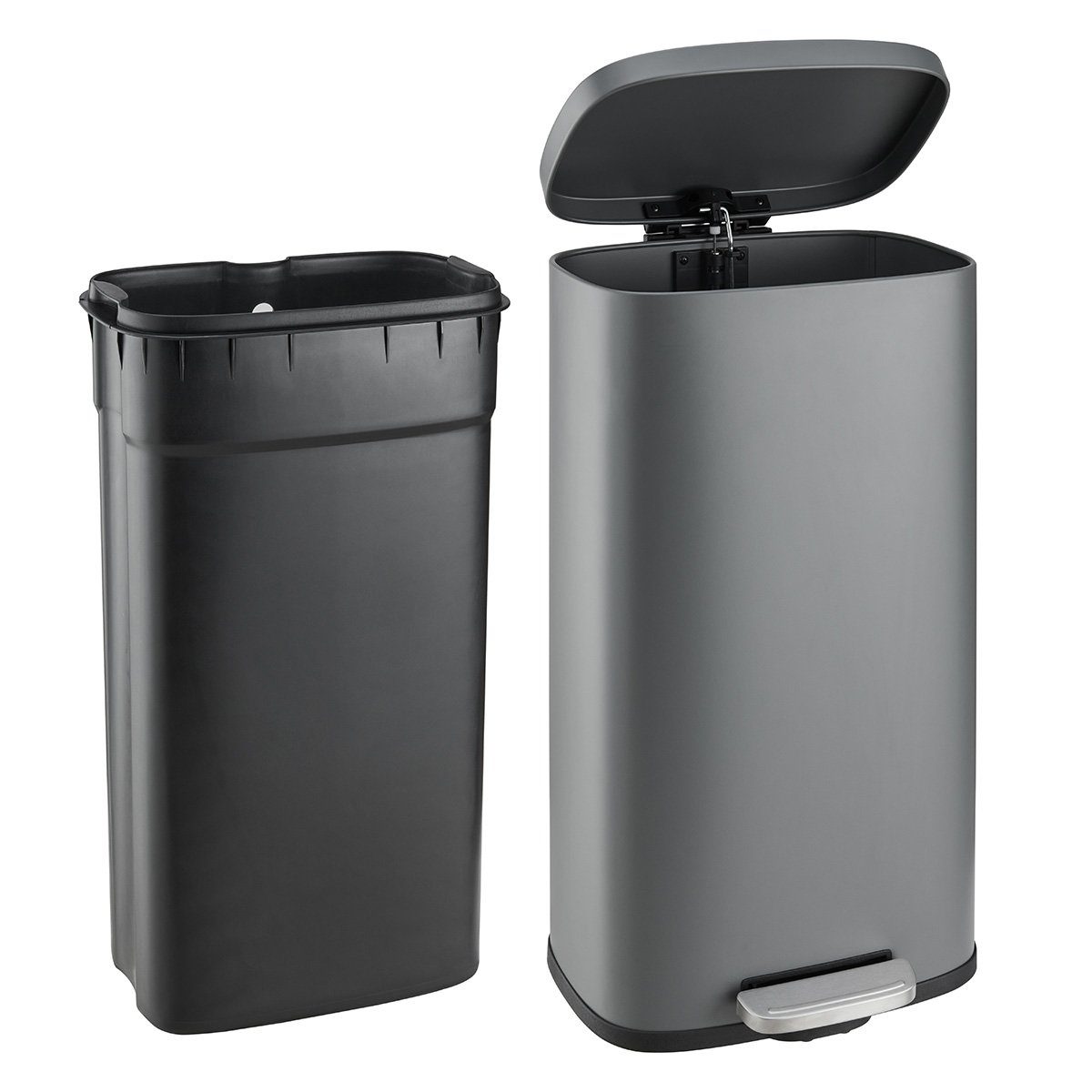 SVITA Mülleimer TQ, Fußtrittmechanismus, 30L, Inneneimer herausnehmbar