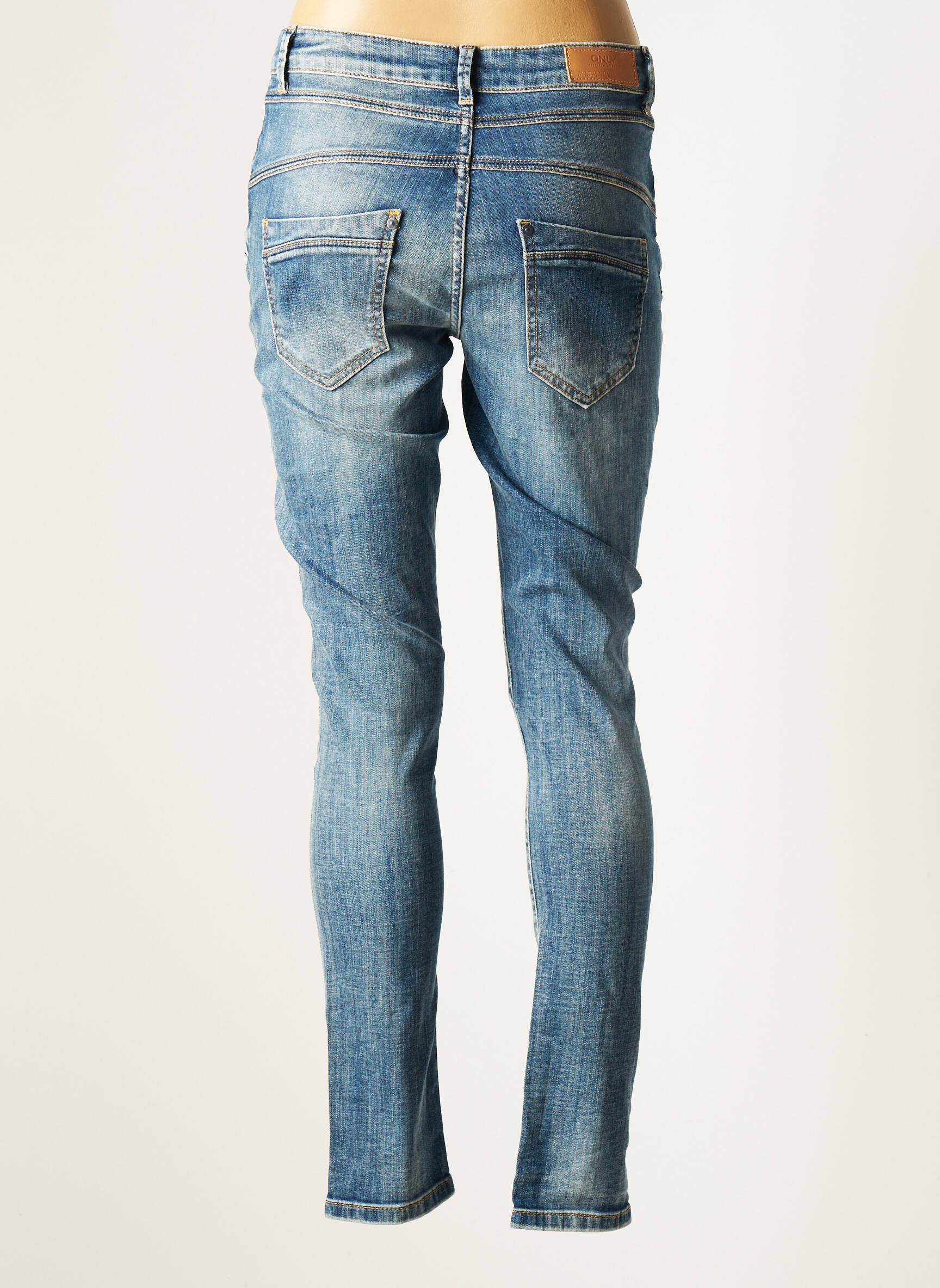 Only Jeans Coupe Slim Femme couleur bleu