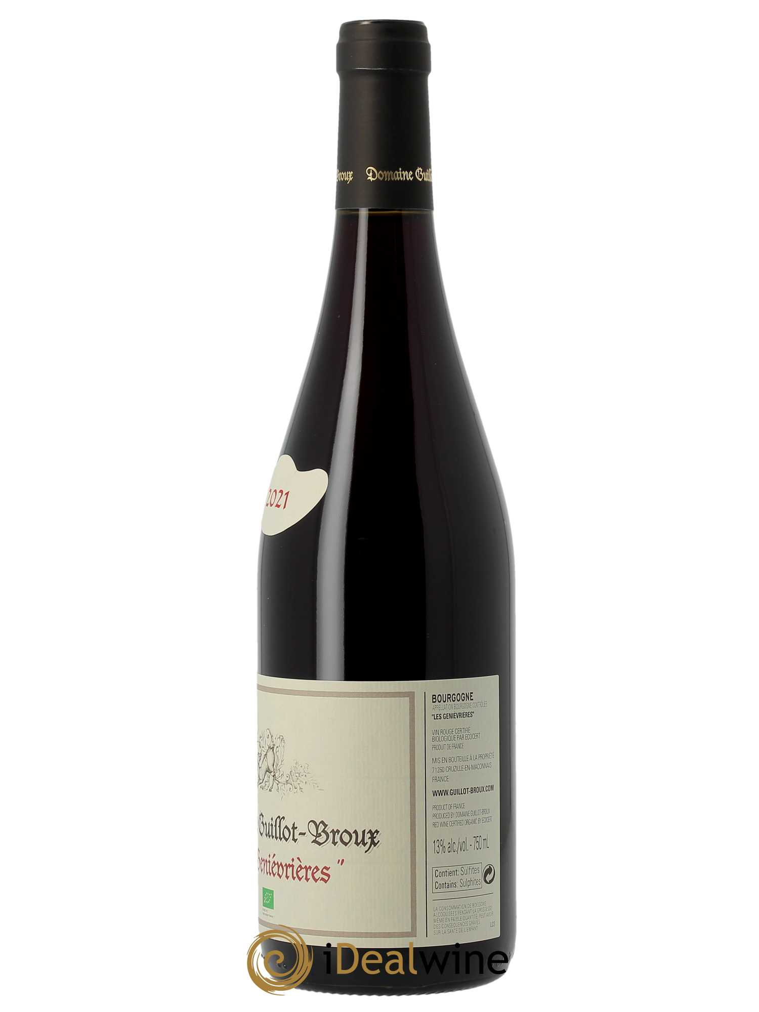 Bourgogne Les Genevrières Guillot-Broux (Domaine)  2021 - Lot de 1 Bouteille