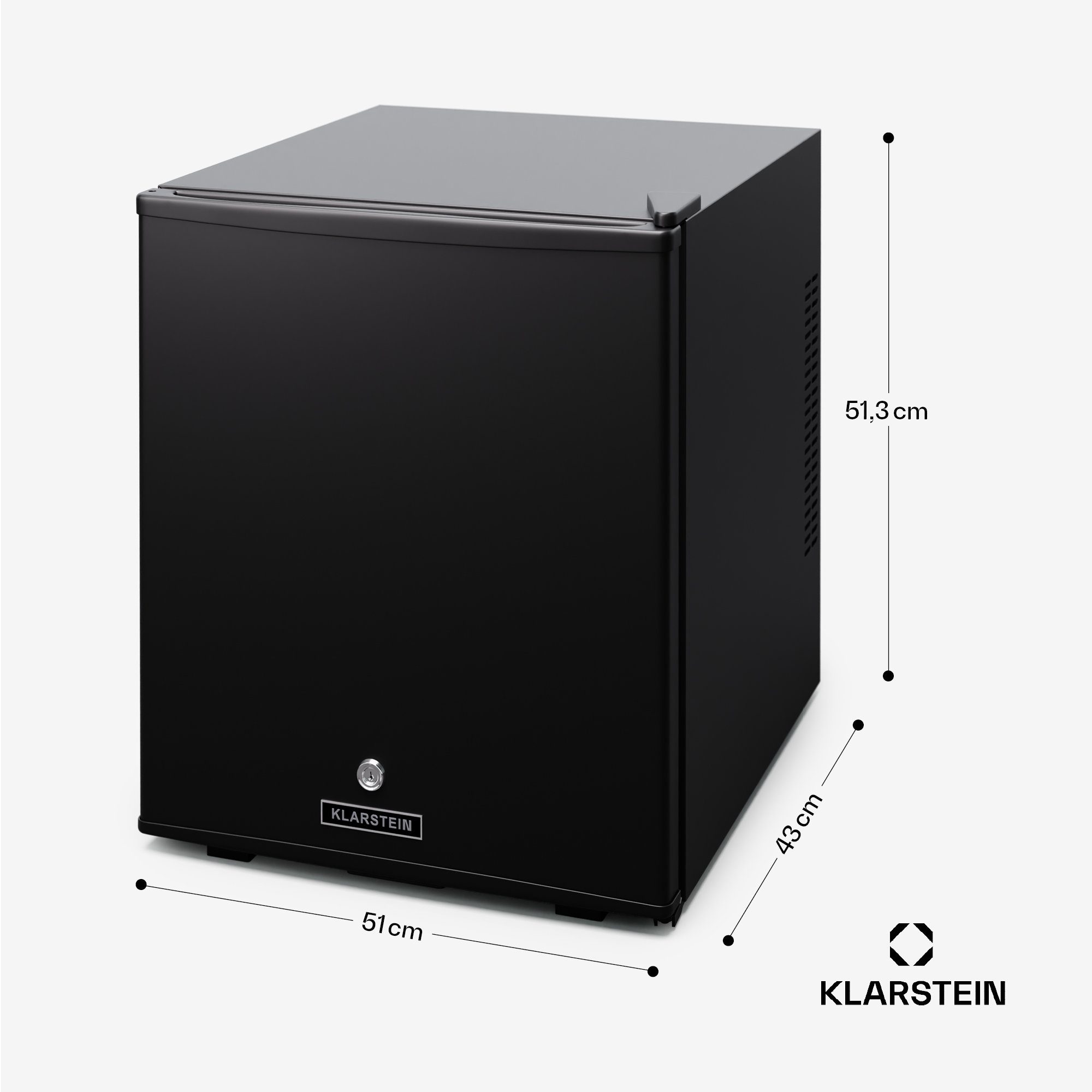 Klarstein Table Top Kühlschrank HEA-Matterhorn-bl 10045289, 53 cm hoch, 43 cm breit, Bier Hausbar Getränkekühlschrank Hotel Mini Fridge