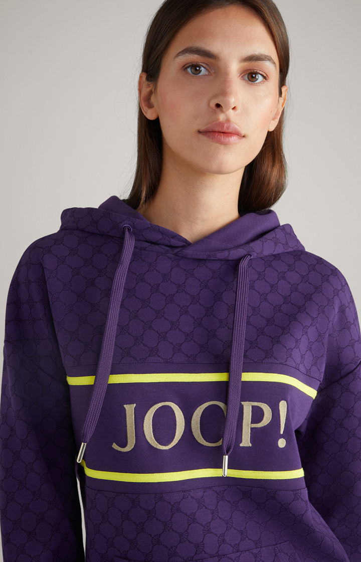 Hoodie in Lila gemustert