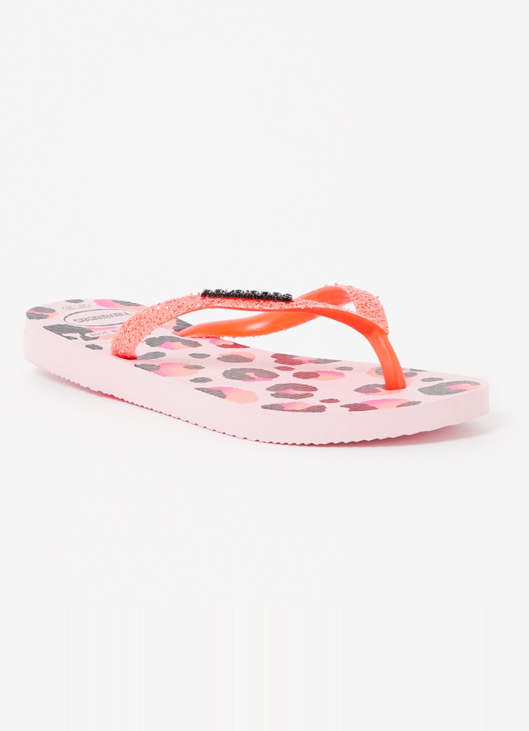 Havaianas Slim žabky s leopardím potiskem