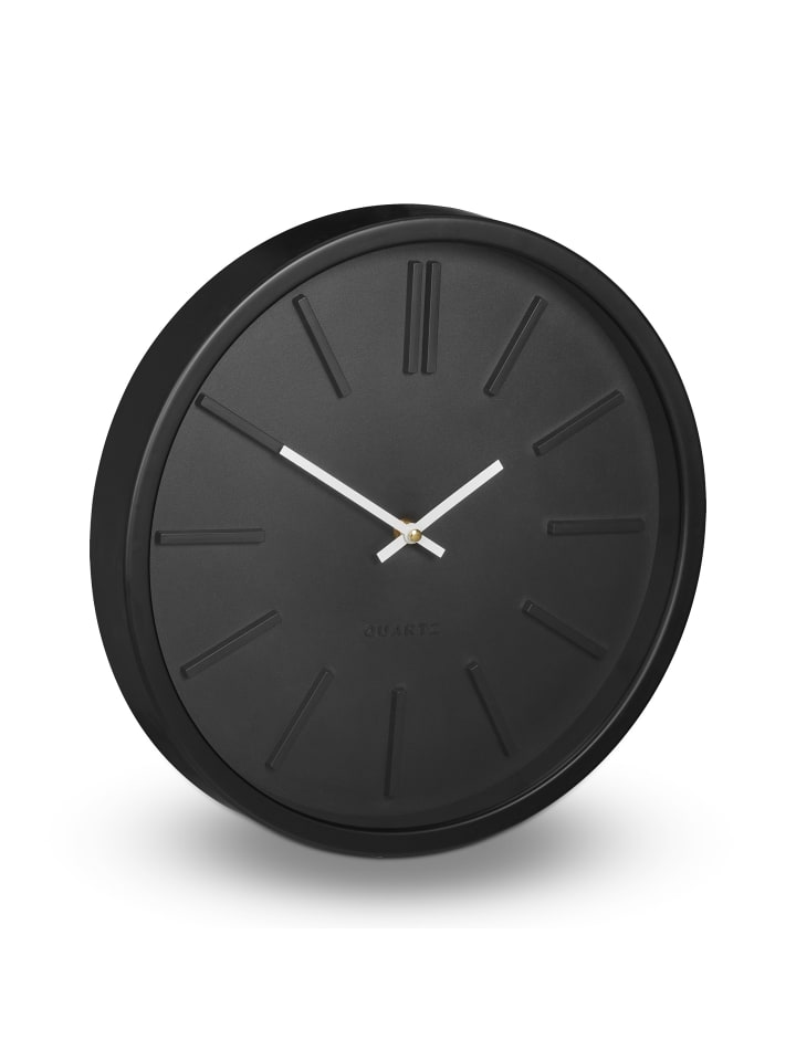 relaxdays Wanduhr in Schwarz günstig kaufen onesize