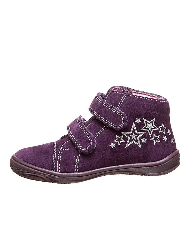 Richter Shoes Leder-Sneakers in Lila/ Silber günstig kaufen 20