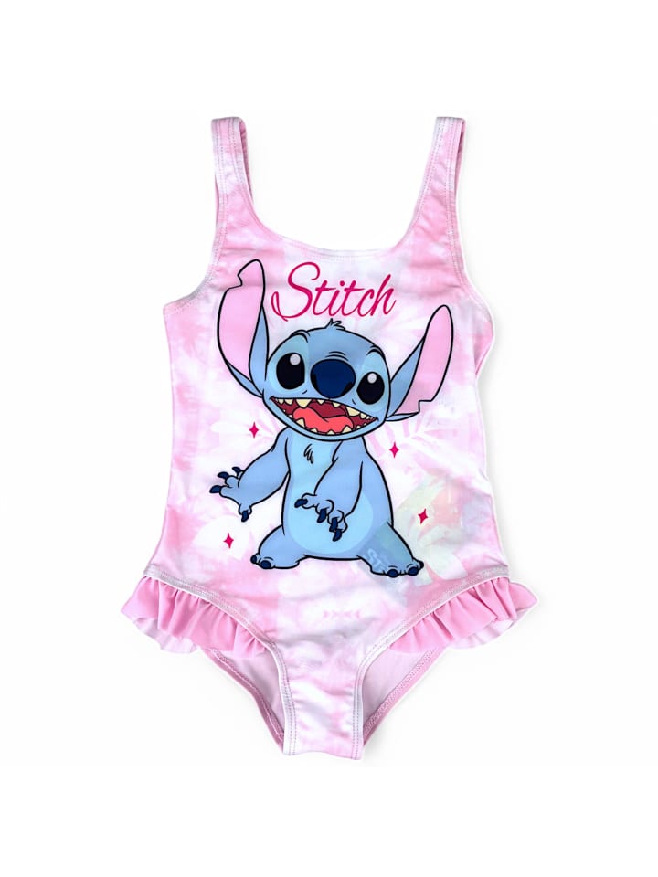 Lilo & Stitch Badeanzug Disney Stitch mit Rüschen in Rosa günstig kaufen