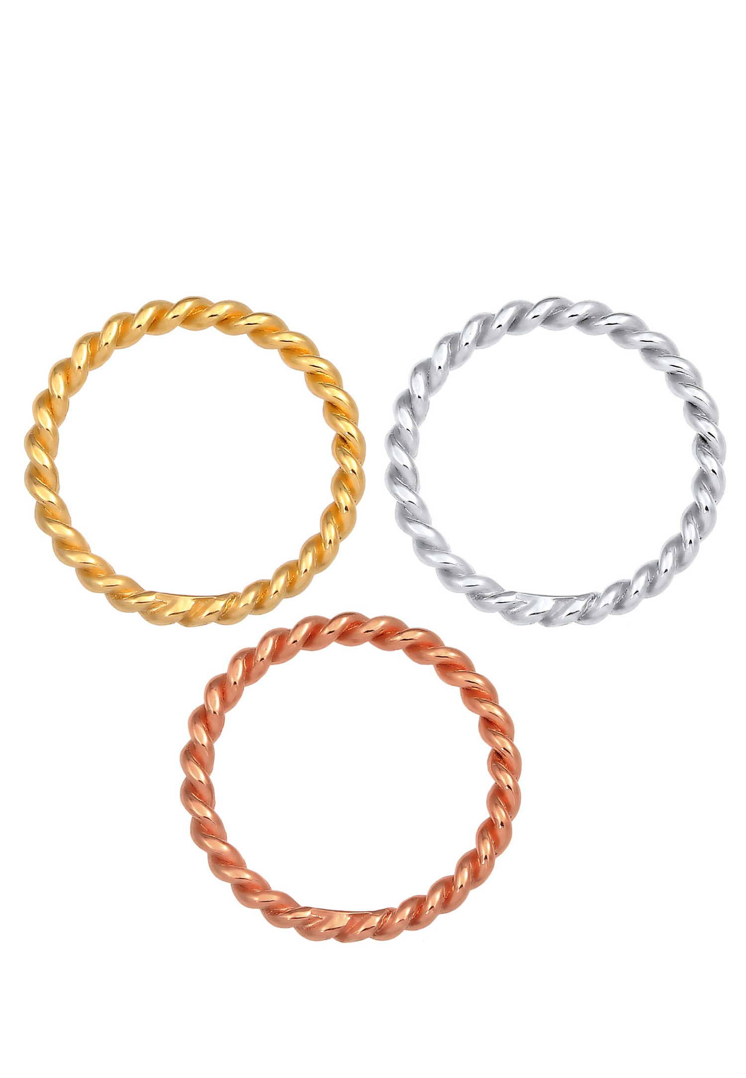 Ženski osnovni set s tri boje Elli od 925 sterling srebra