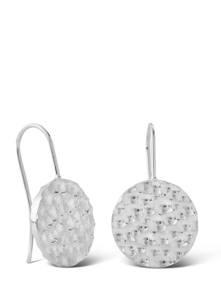 Casa Jewelry Bump silver drop earrings