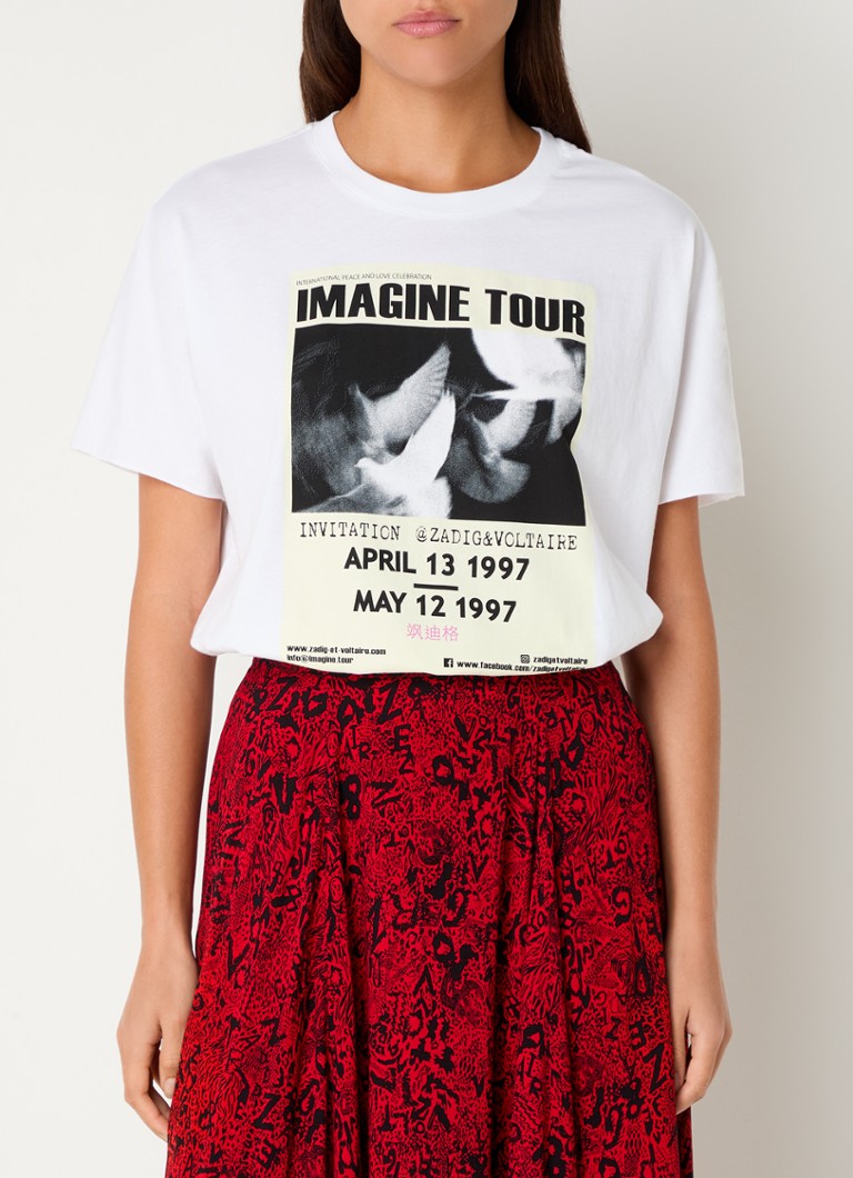 Zadig&Voltaire Tommer T-shirt with front and back print