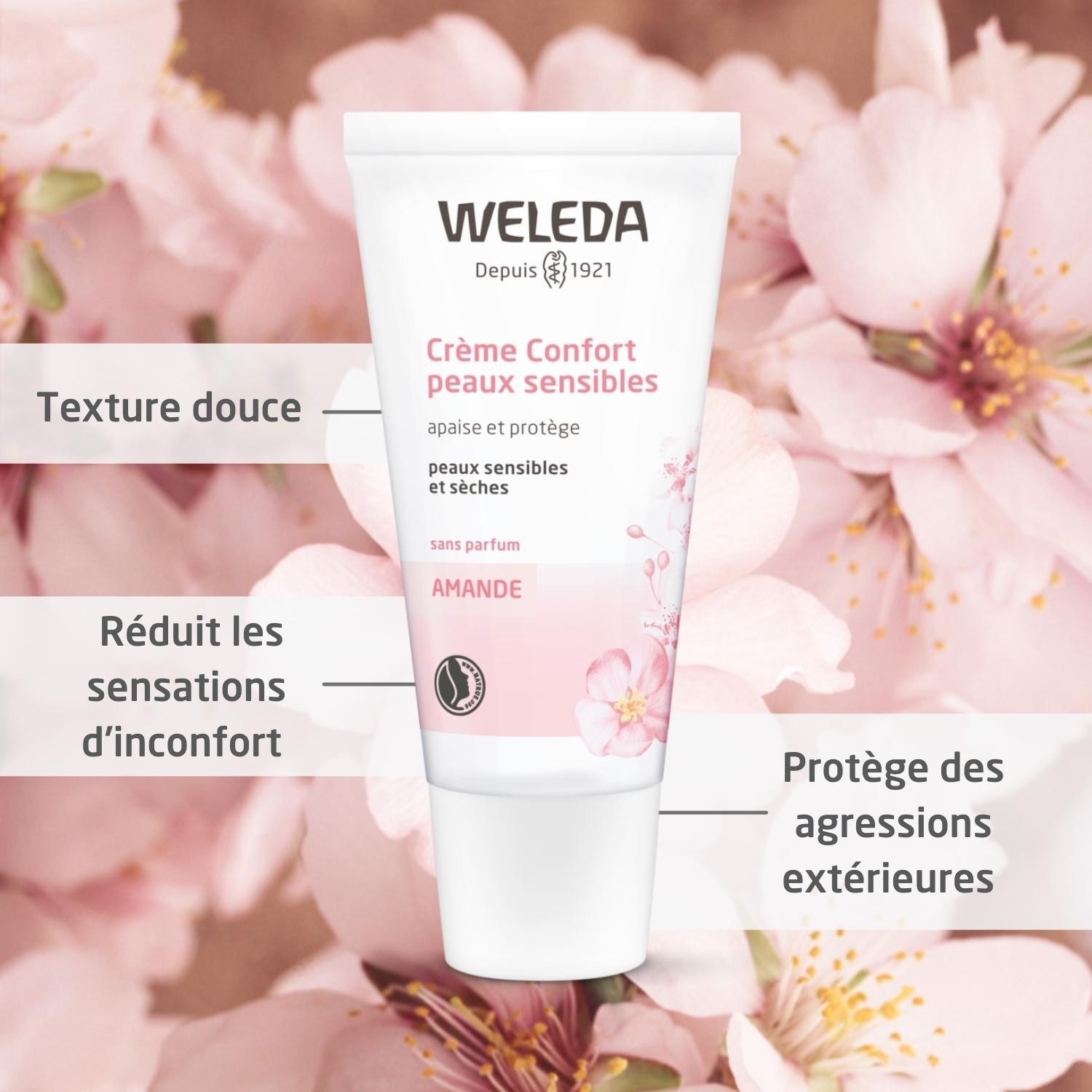 Weleda Mandľový krém Comfort pre citlivú pleť - 30 ml