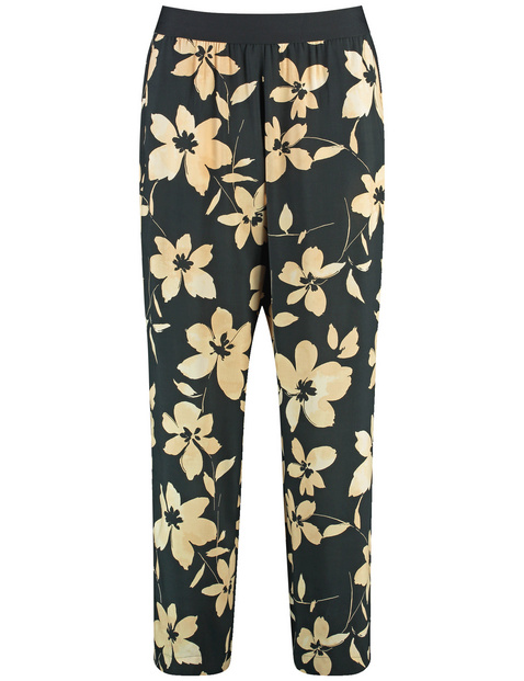 Palazzohose mit Floral-Print