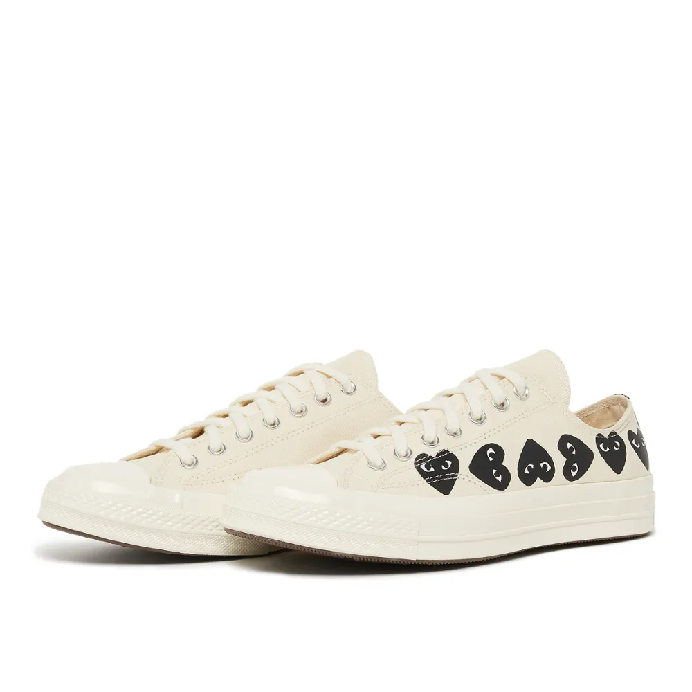 Comme des Garcons Play Multi Heart Chuck Taylor All Star 70 Low P1K126-MLK / weiss