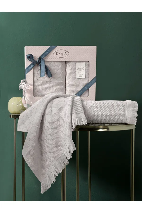 Karna Home  Monard Bambushandtuch-Set, 2 Stück