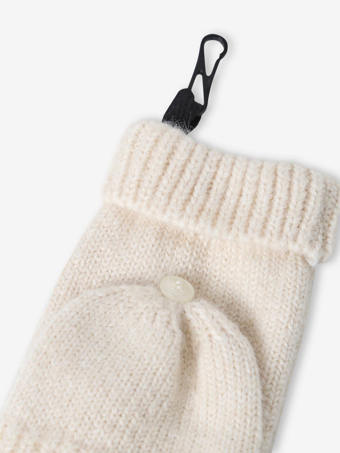 Vertbaudet Mädchen Set: Mütze, Schal & Handschuhe - altrosa