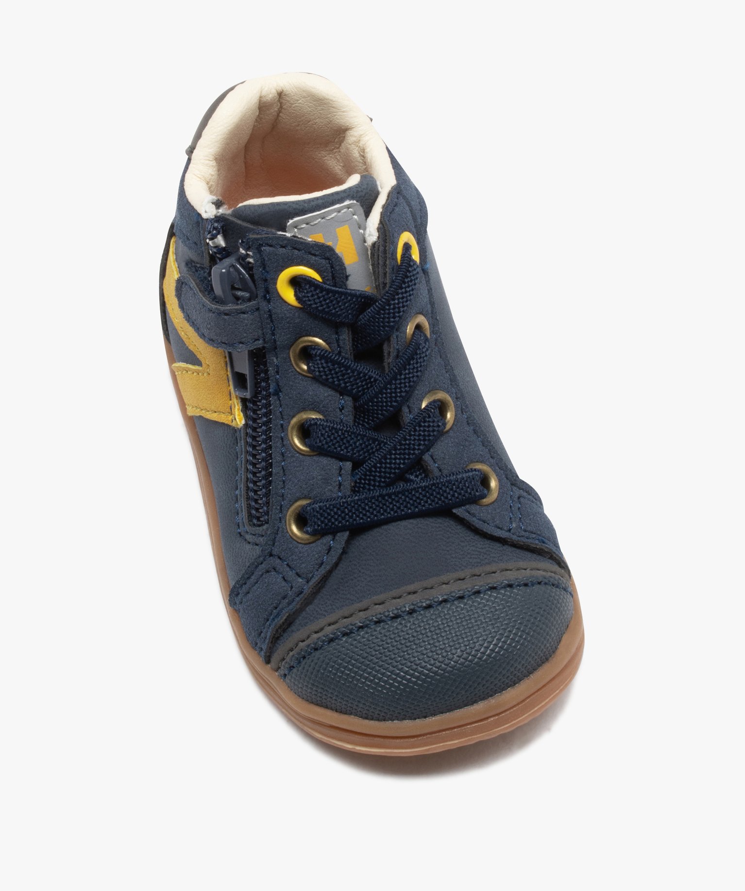 Chaussures premiers pas bébé Garçon bicolores - Hobiz marine | GEMO