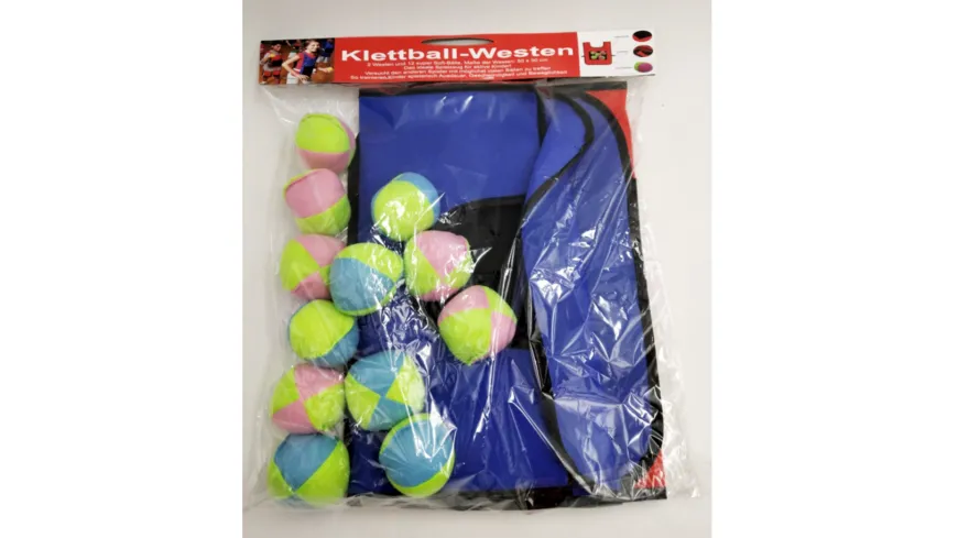 Izzy-Sport - Kinder Klettball-Westen mit 12 Bällen
