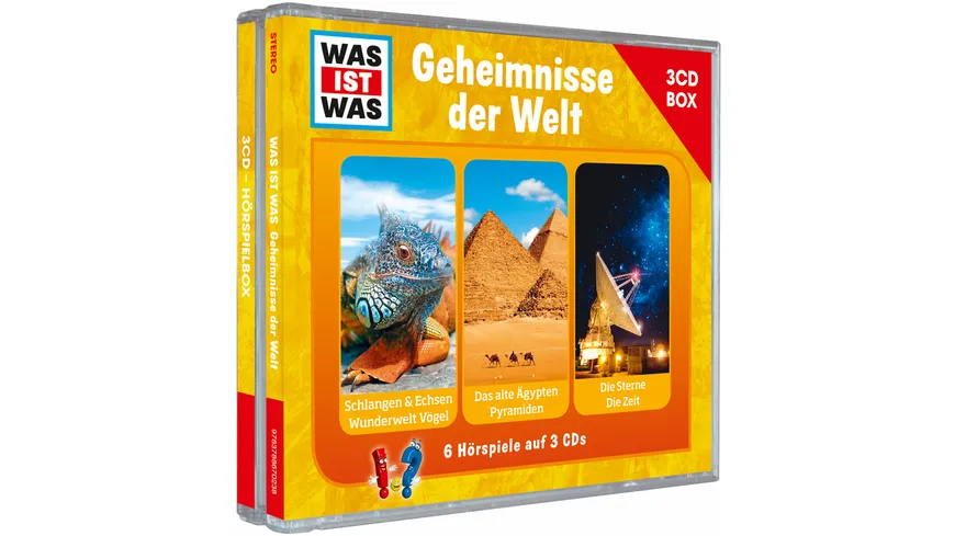 WAS IST WAS 3-CD Hörspielbox Vol.3-Geheimnisse TESSLOFF