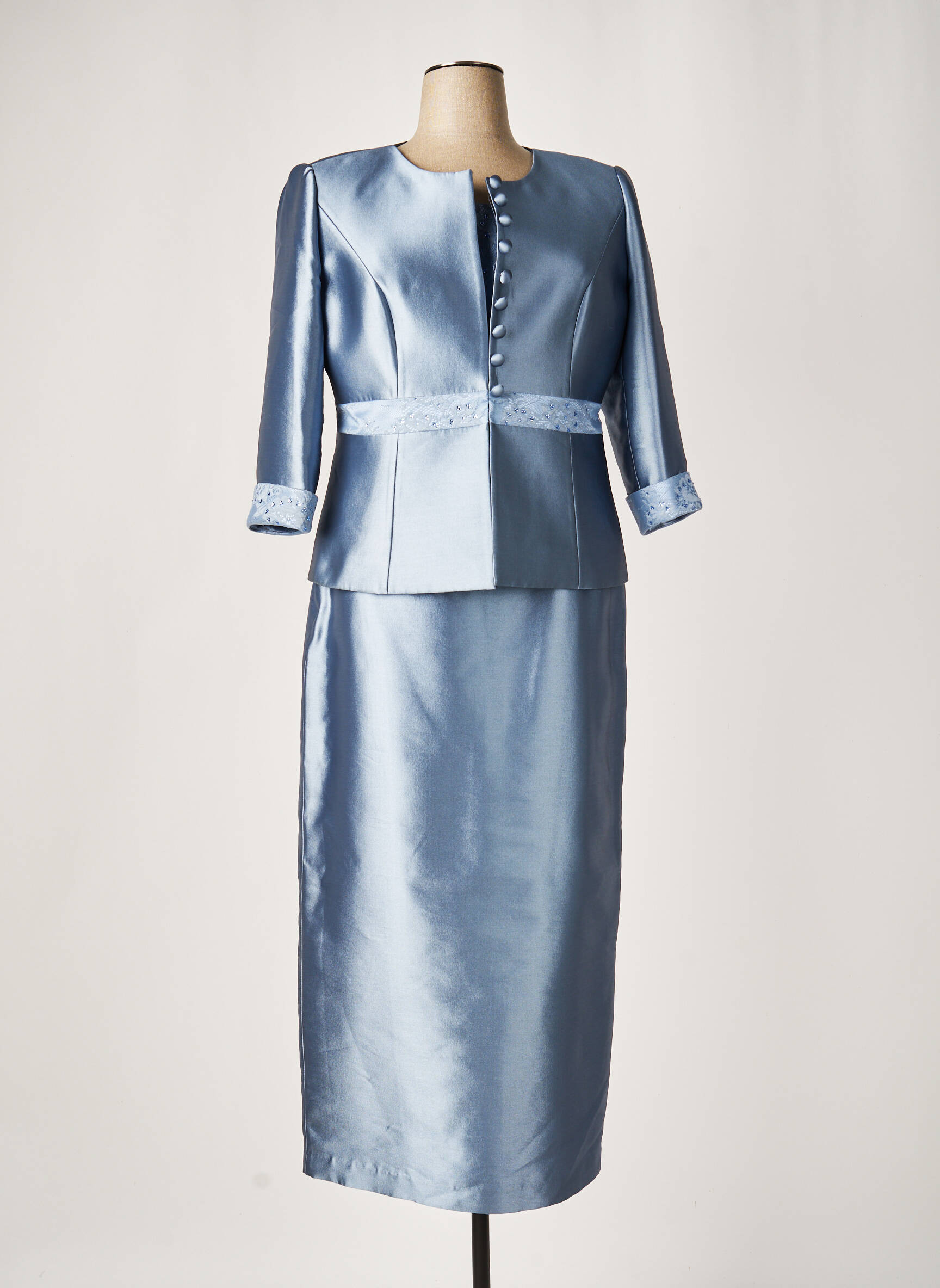 Miralina Jupe Veste Femme couleur bleu