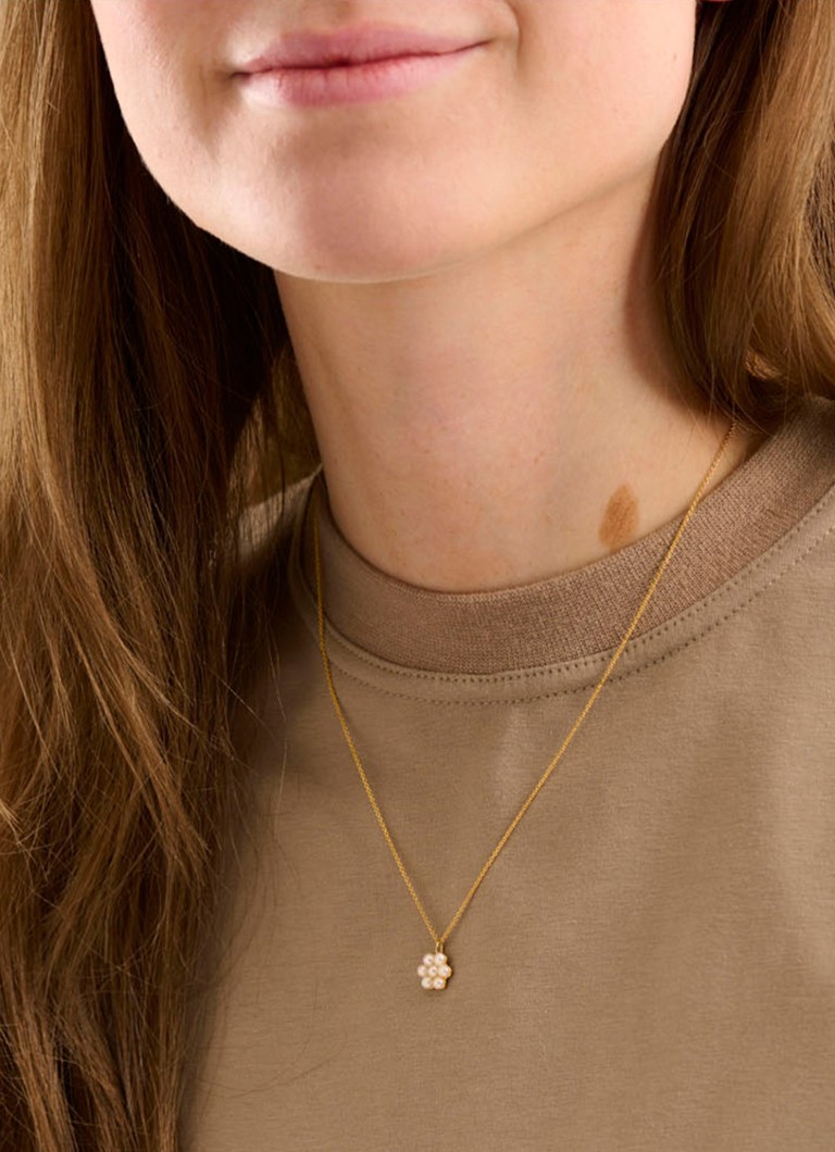 Pernille Corydon Ocean Bloom necklace gold plated
