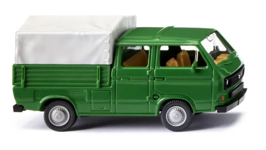 WIKING 029309 1:87 VW T3 Doppelkabine - grasgrün