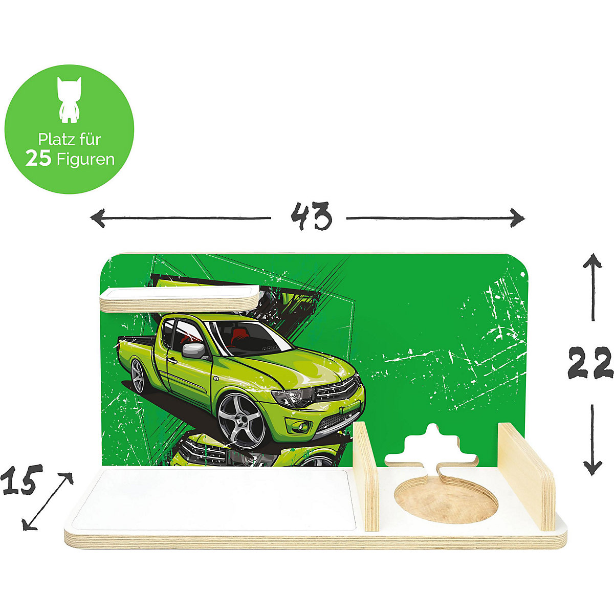 Regal für Musikbox Autotruck, klein - geeignet für Toniebox