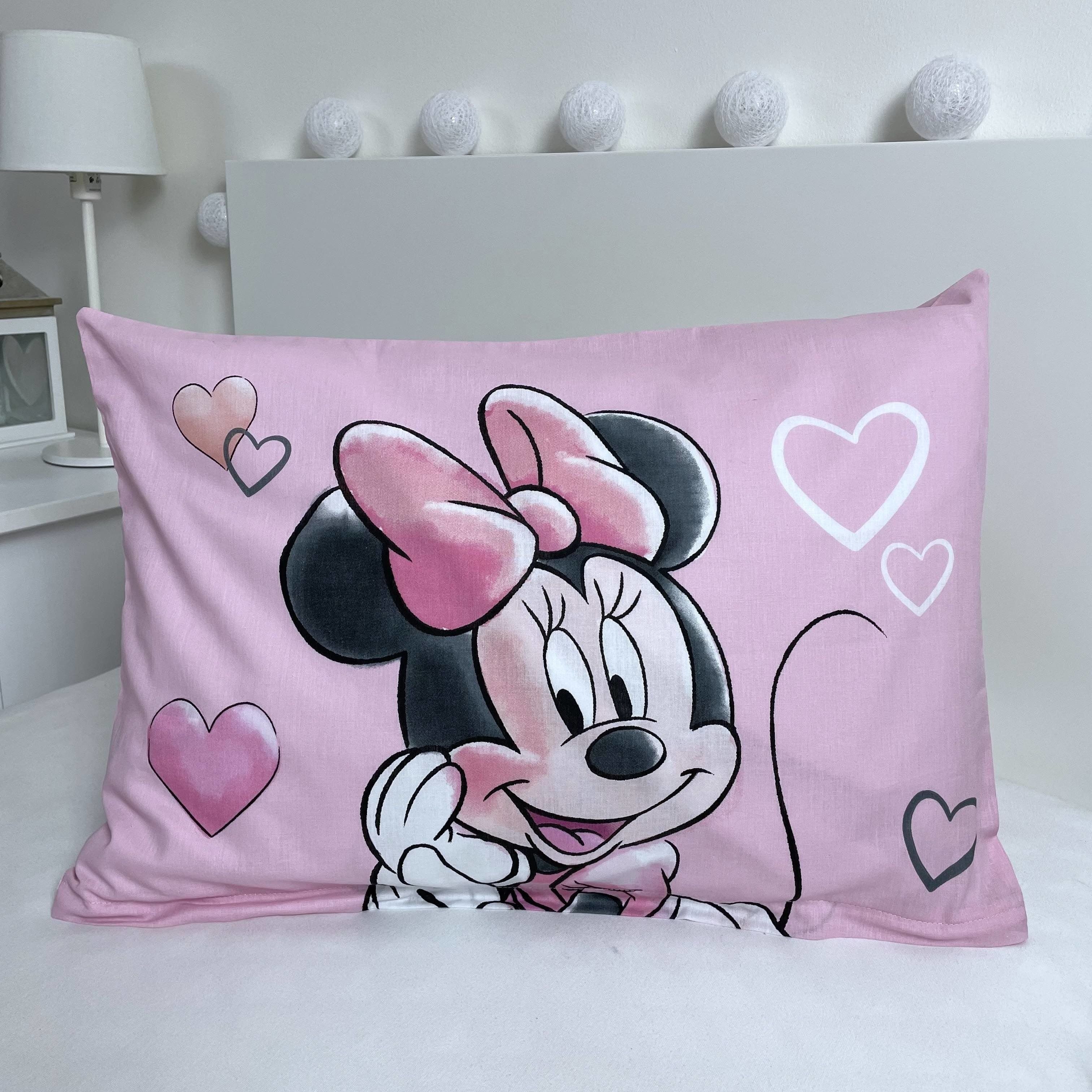 Babybettwäsche Wendebettwäsche Minnie Mouse 2tlg. Baumwolle 100x135 cm + 40x60 cm, , Baumwolle, 2 teilig