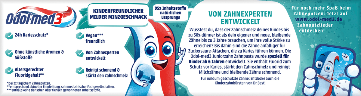 Zahnpasta Juniorzahn 6-13 Jahre, 75 ml