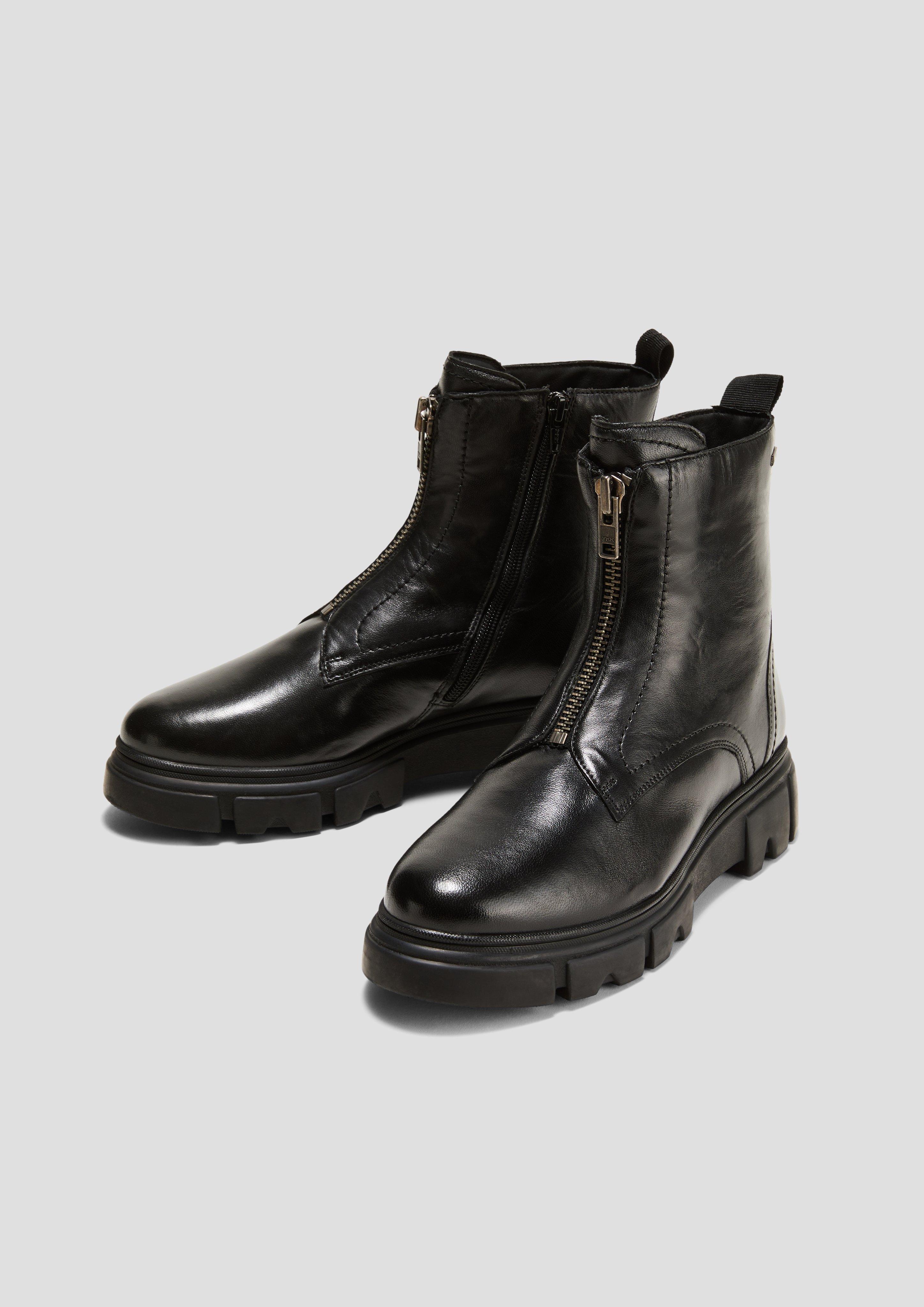 Lederstiefel mit Reißverschluss  6008547-001