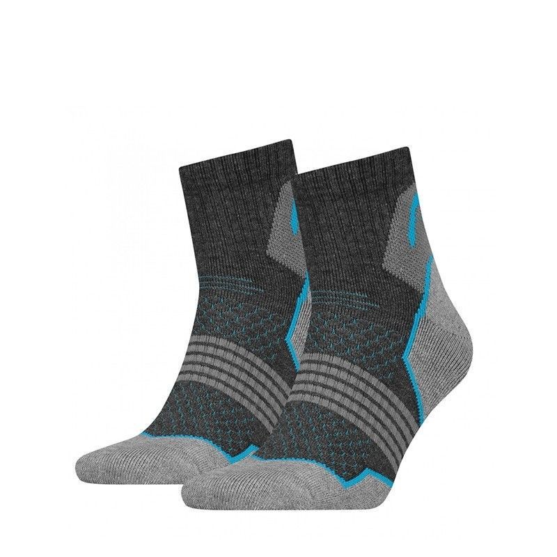 HEAD 6 Paar Hiking Quarter Grey/Blue Wandersocken