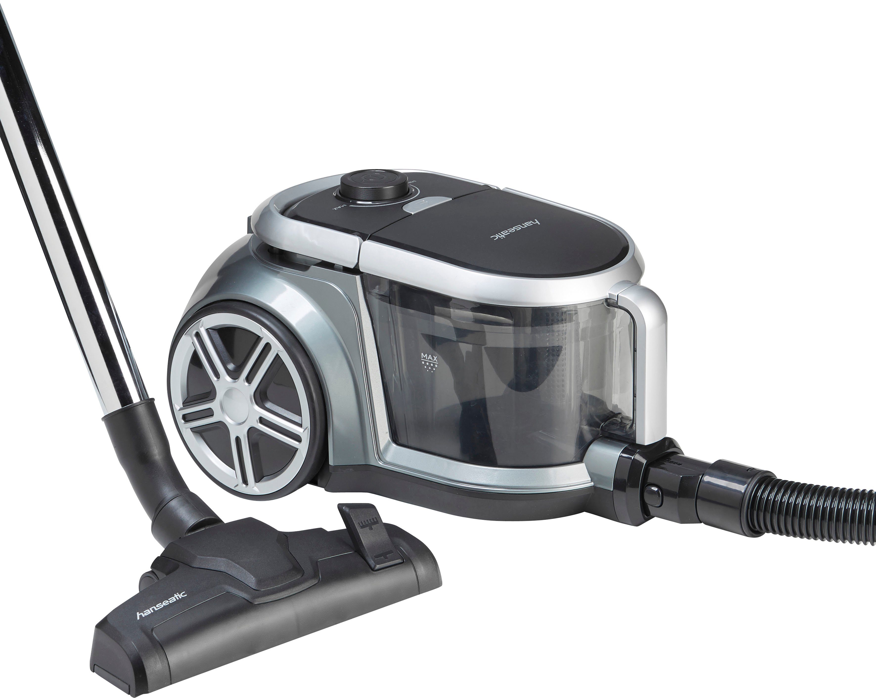 Hanseatic Bodenstaubsauger V18C01A-80, 800 W, beutellos, 7,5m Radius